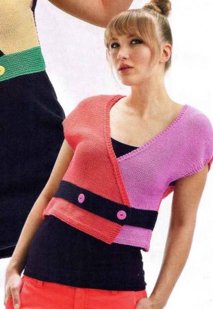 Трехцветный жилет