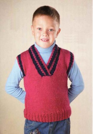 Безрукавка с воротником-шалькой