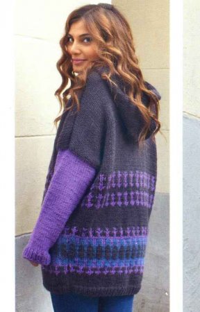 Кардиган с капюшоном