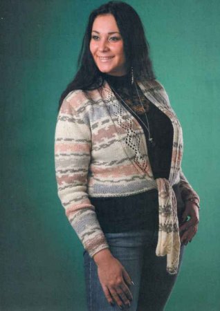 Укороченный жакет с завязками