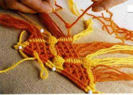 Макраме "Подушка"