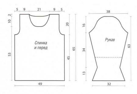 Ажурный пуловер и шарф