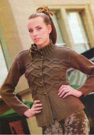 Светло-коричневый жакет