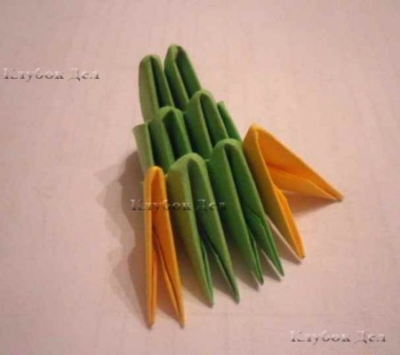 Модульное оригами "Змейка"