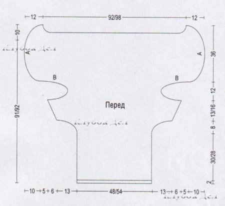 Синий пуловер с капюшоном
