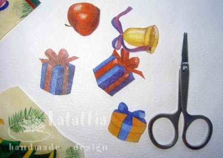 Декупаж на свече при помощи ложки