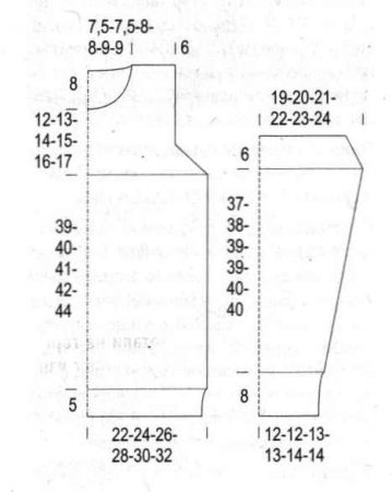 Серый свитер с косами