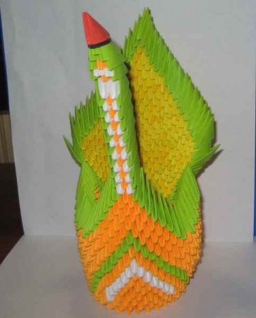 Модульное оригами "Пава"