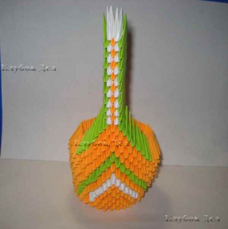 Модульное оригами "Пава"