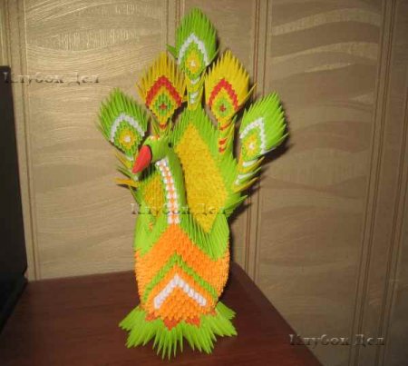 Модульное оригами "Пава"