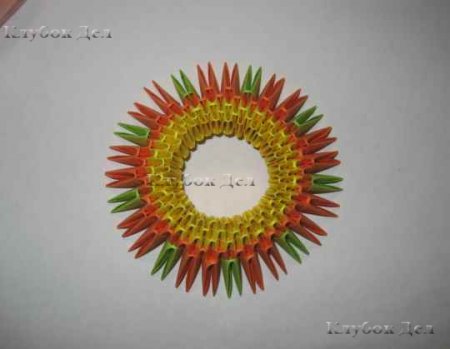 Модульное оригами "Пава"