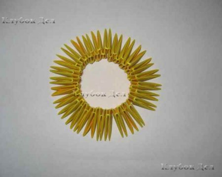 Модульное оригами "Пава"