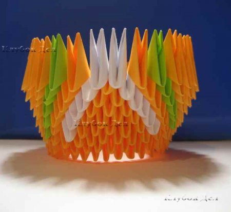 Модульное оригами "Пава"