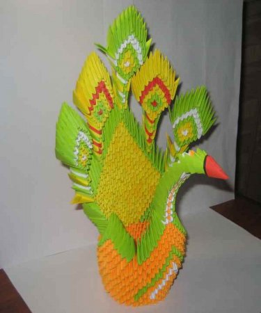 Модульное оригами "Пава"