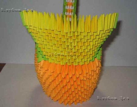 Модульное оригами "Пава"