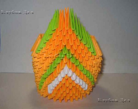 Модульное оригами "Пава"