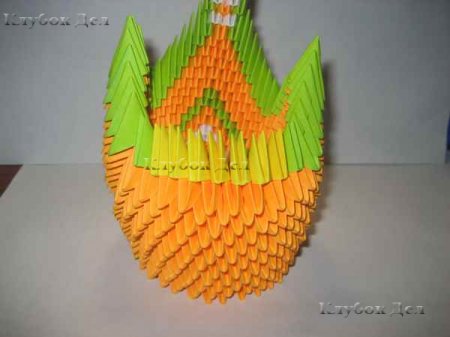 Модульное оригами "Пава"