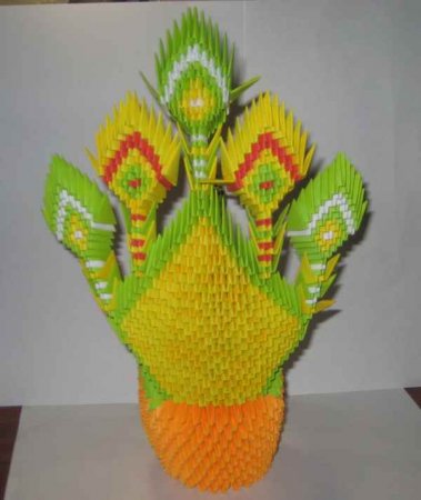 Модульное оригами "Пава"