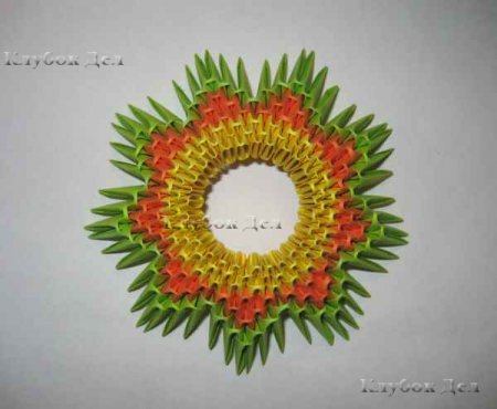 Модульное оригами "Пава"