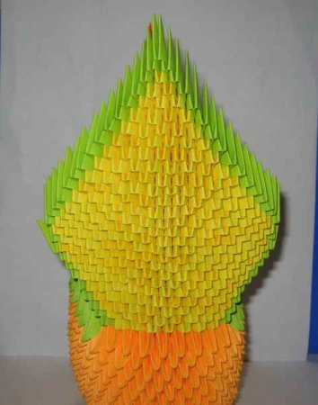 Модульное оригами "Пава"