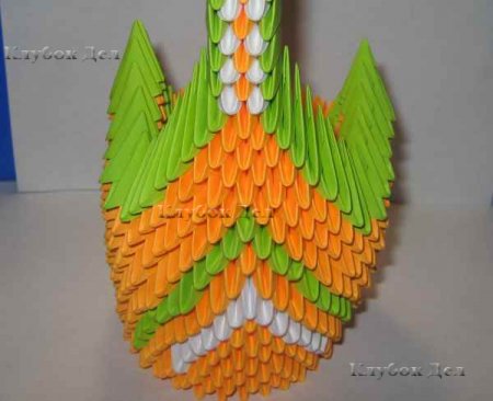 Модульное оригами "Пава"