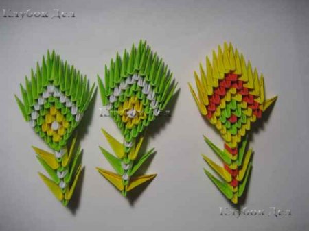 Модульное оригами "Пава"