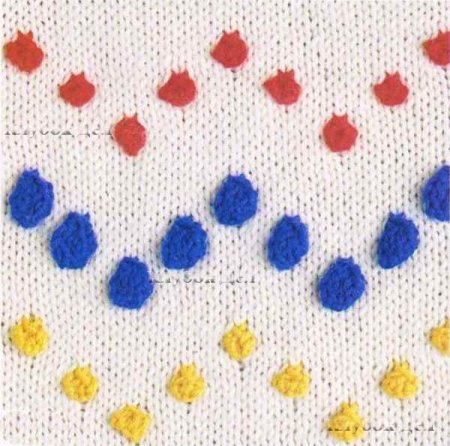 Узоры с "шишечками"