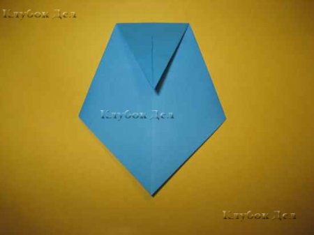 Открытка-рубашка в технике оригами