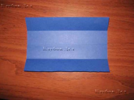 Открытка-рубашка в технике оригами