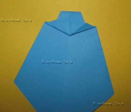 Открытка-рубашка в технике оригами