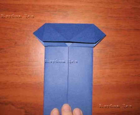 Открытка-рубашка в технике оригами