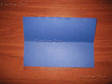 Открытка-рубашка в технике оригами