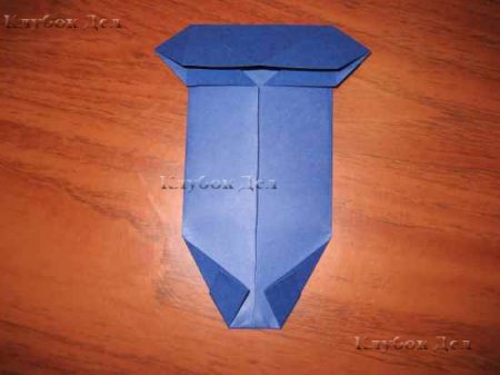 Открытка-рубашка в технике оригами