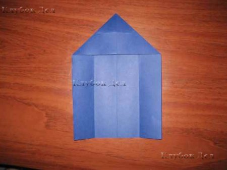 Открытка-рубашка в технике оригами