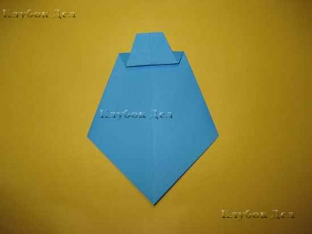 Открытка-рубашка в технике оригами