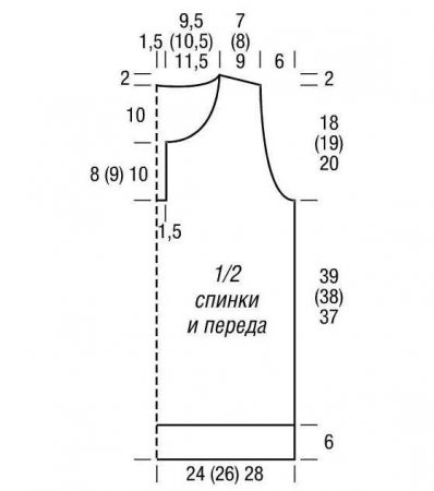 Бежевая безрукавка с косами