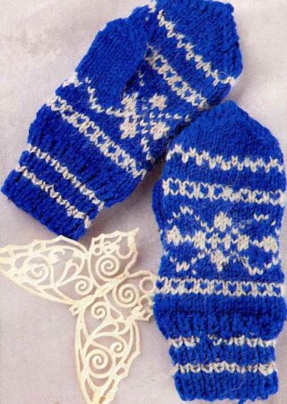 Варежки с орнаментом