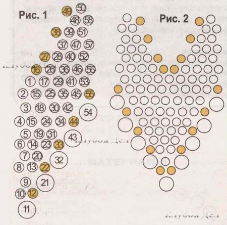 Бисероплетение «Перламутровая брошь»