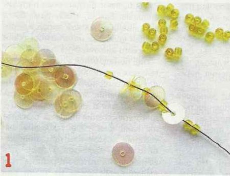 Бисероплетение «Веточка вербы»