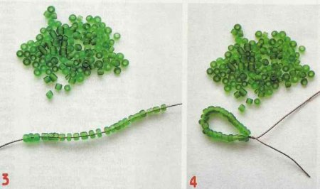 Бисероплетение «Веточка вербы»