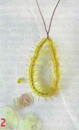 Бисероплетение «Веточка вербы»