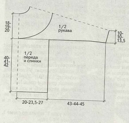 Меланжевый ажурный пуловер