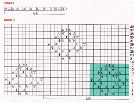 Длинный пуловер с белой отделкой