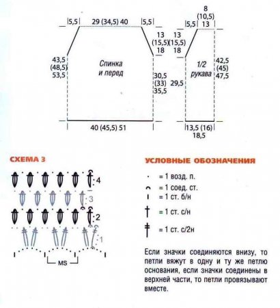 Пуловер с полосатой кокеткой