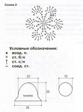 Белая панамка с цветком