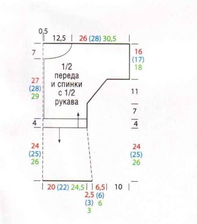 Оливковый топ крючком