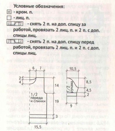 Детский пуловер с короткими рукавами