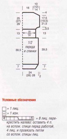Туника с косами на талии