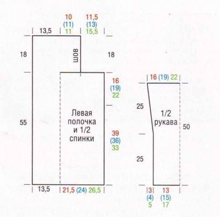 Красный жакет с декоративной застежкой