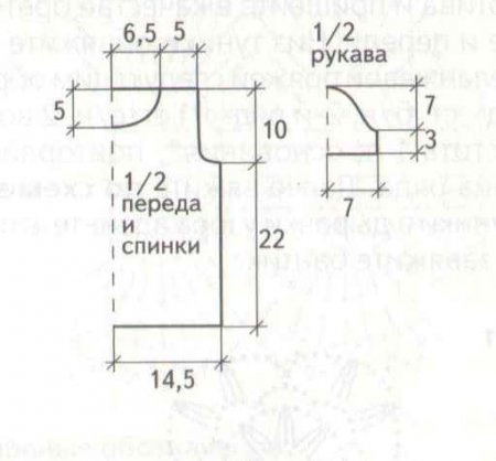Детский пуловер из секционной пряжи